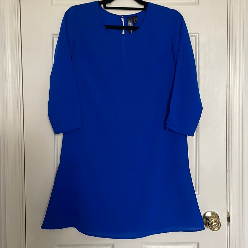 Fun & Flirty Blue Dress Medium Barely worn